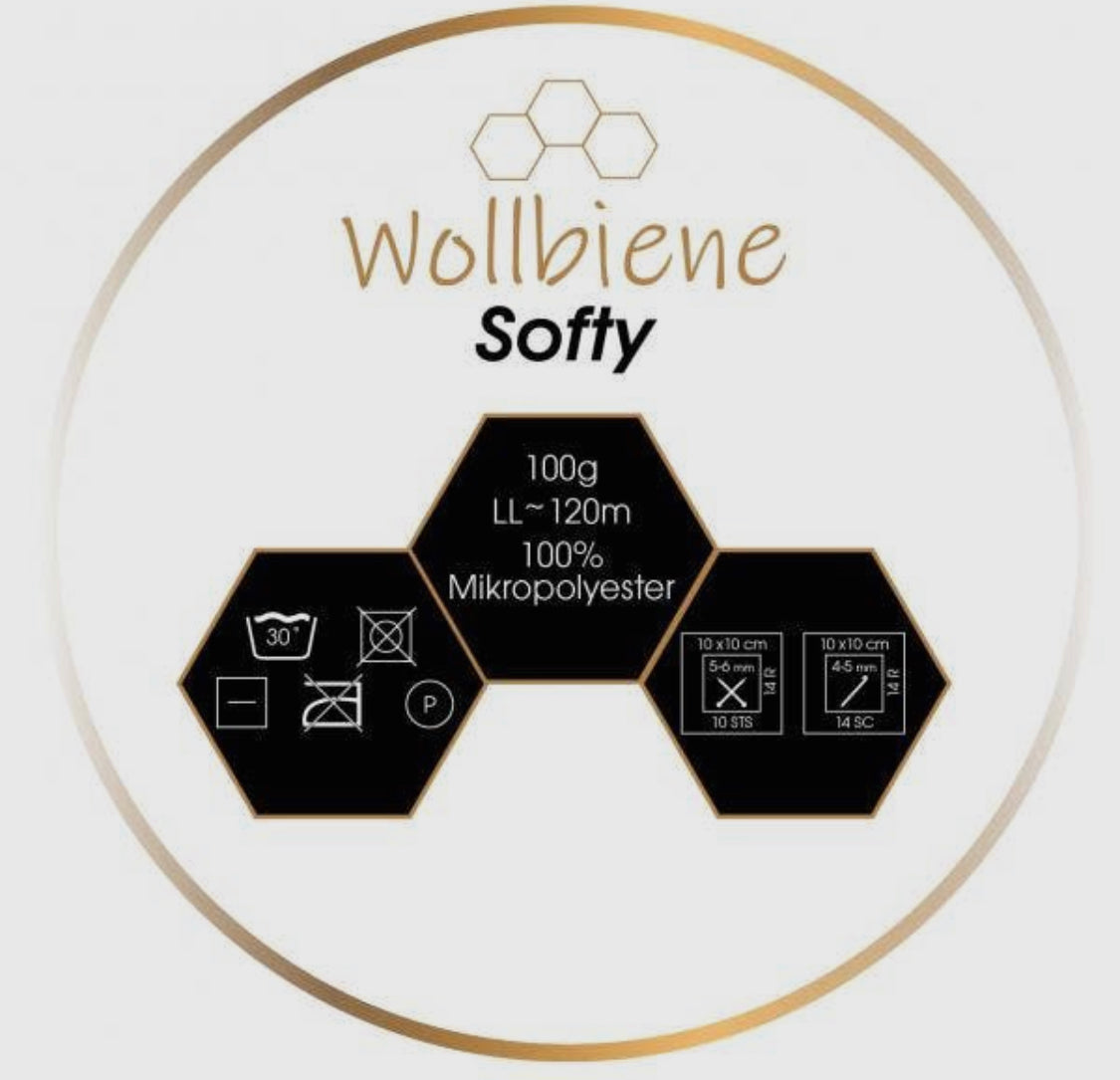 Wollbiene Multicolour 100G