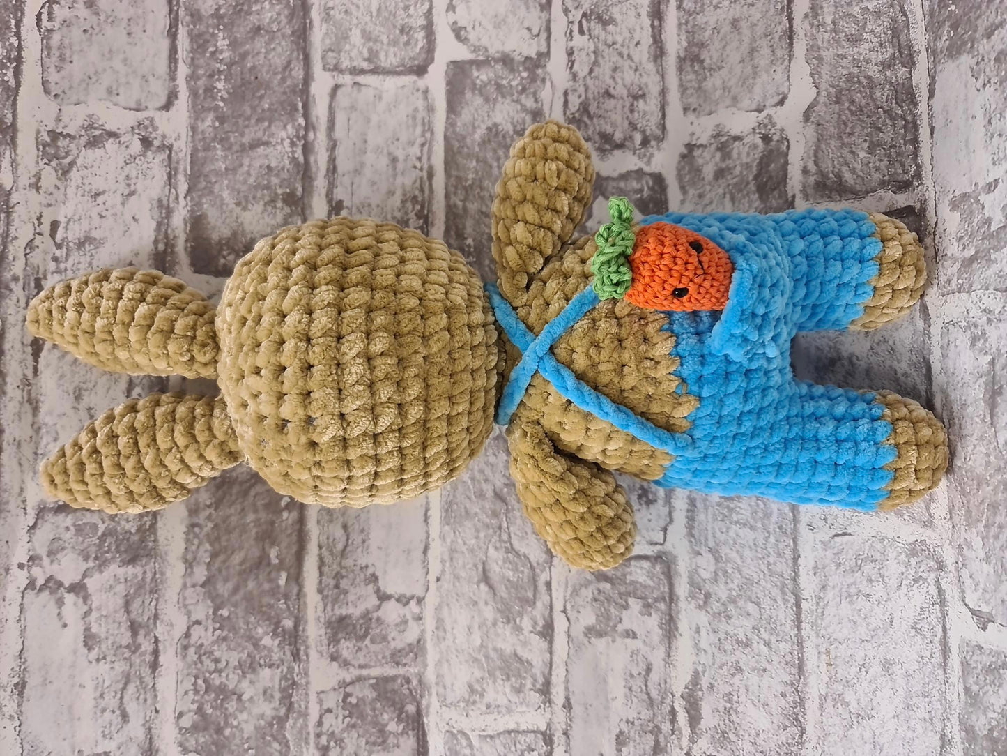 CROCHET PATTERN: Bunny in dungarees