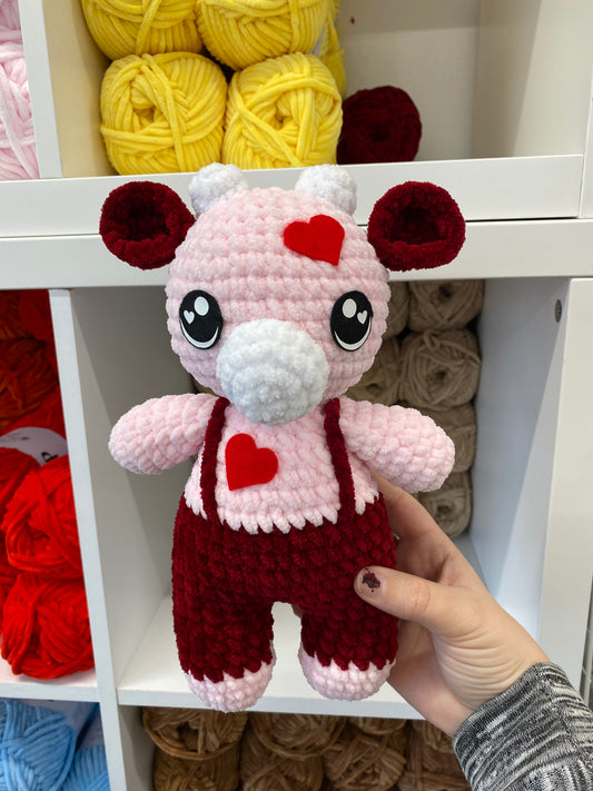 CROCHET PATTERN: Valerie The Valentines Cow